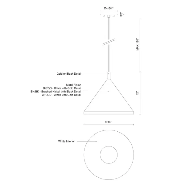 Dorothy 14-Inch Pendant Light - Image 8