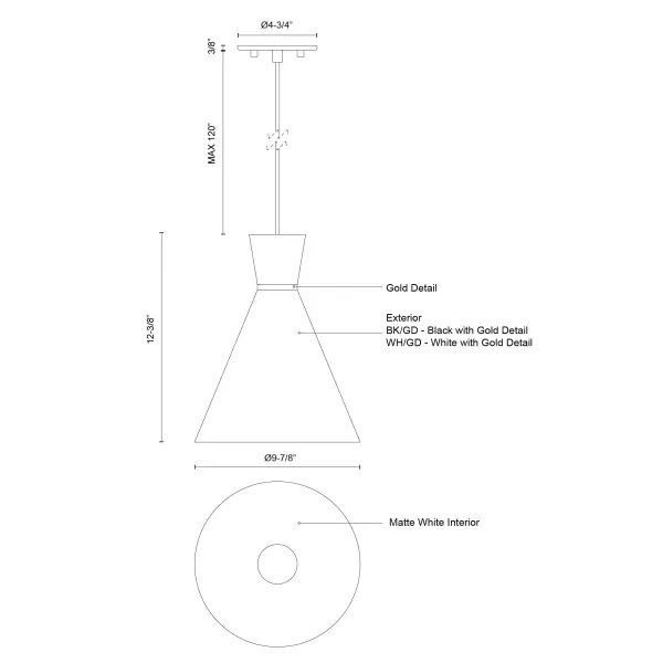 Vanderbilt 10-Inch Pendant Light - Image 5