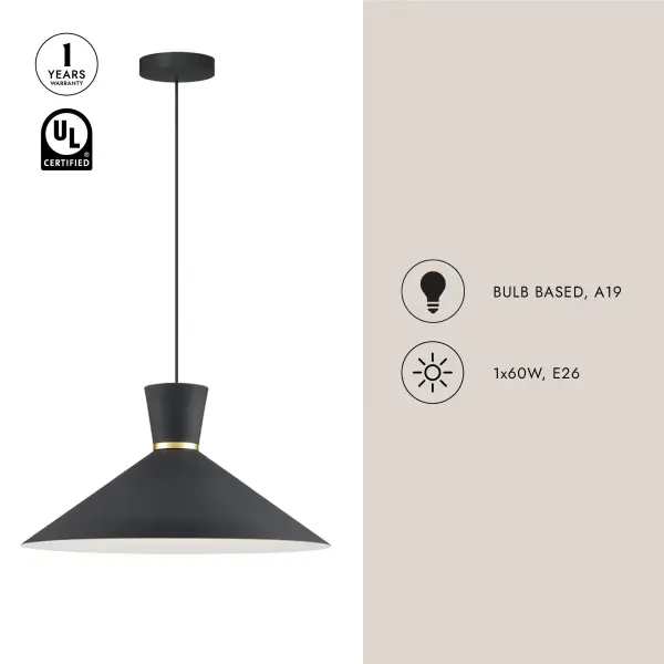 Vanderbilt 16-Inch Pendant Light - Image 6