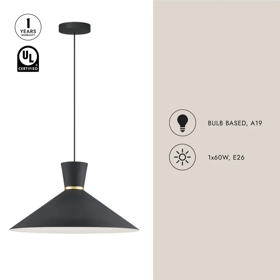 Vanderbilt 16-Inch Pendant Light - Image 6