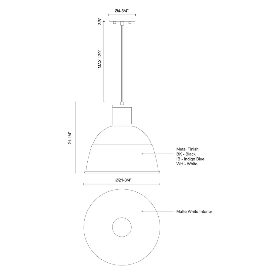 Irving 22-Inch Pendant Light - Image 12