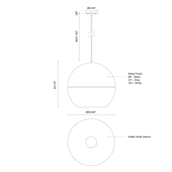 Lucas 24-Inch Pendant Light - Image 10