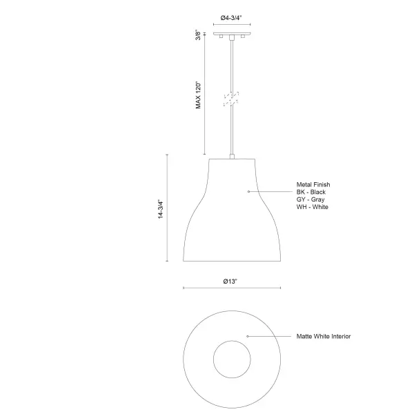 Cradle 13-Inch Pendant Light - Image 12