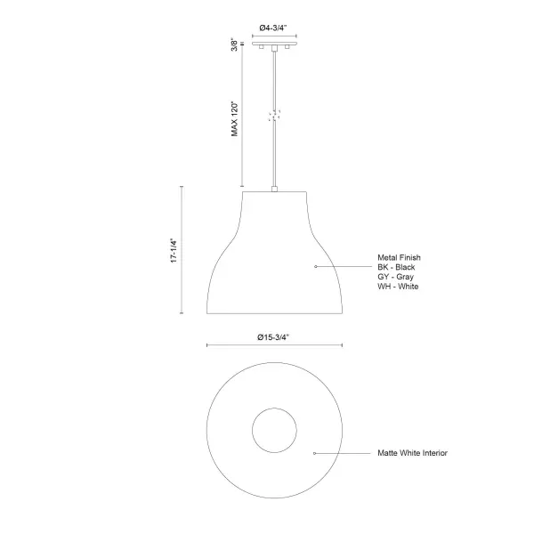Cradle 16-Inch Pendant Light - Image 12