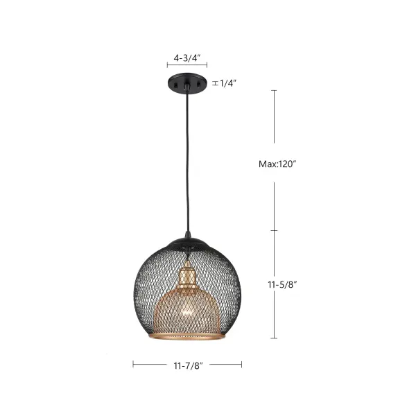 Gibraltar 12-Inch Wire Mesh Pendant - Image 5