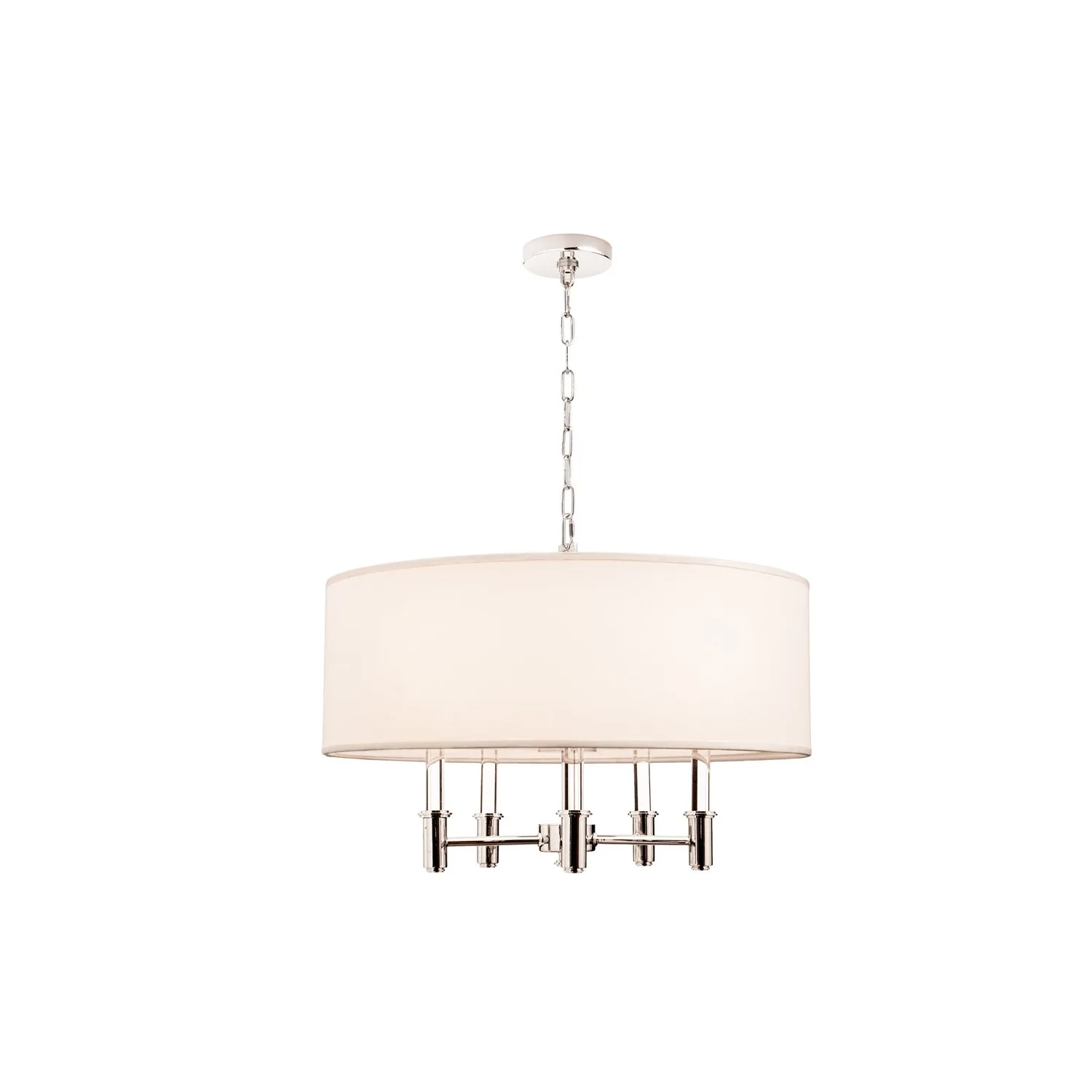 Dupont Five Light Pendant in Chrome