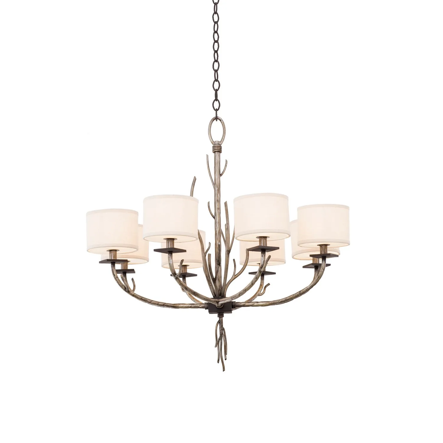 Denali Eight Light Chandelier in Bronze Jewel Tone