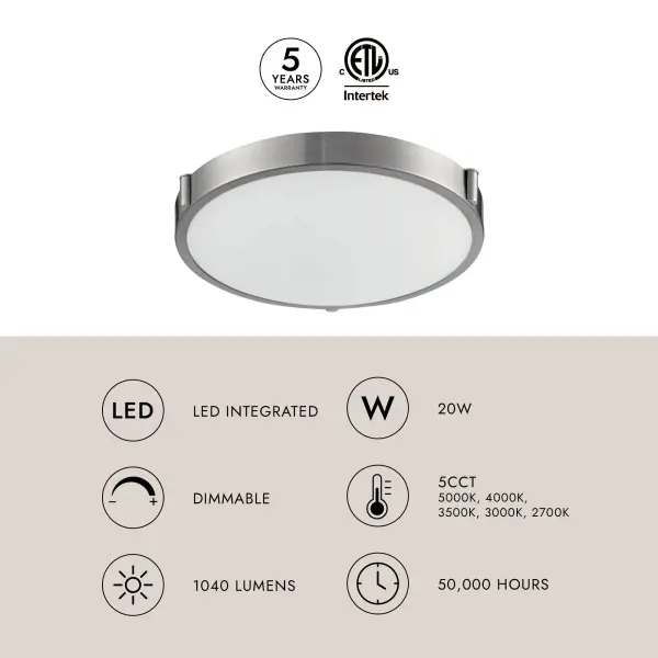 Floyd 13-Inch Flush Mount LED Ceiling Light - Image 10