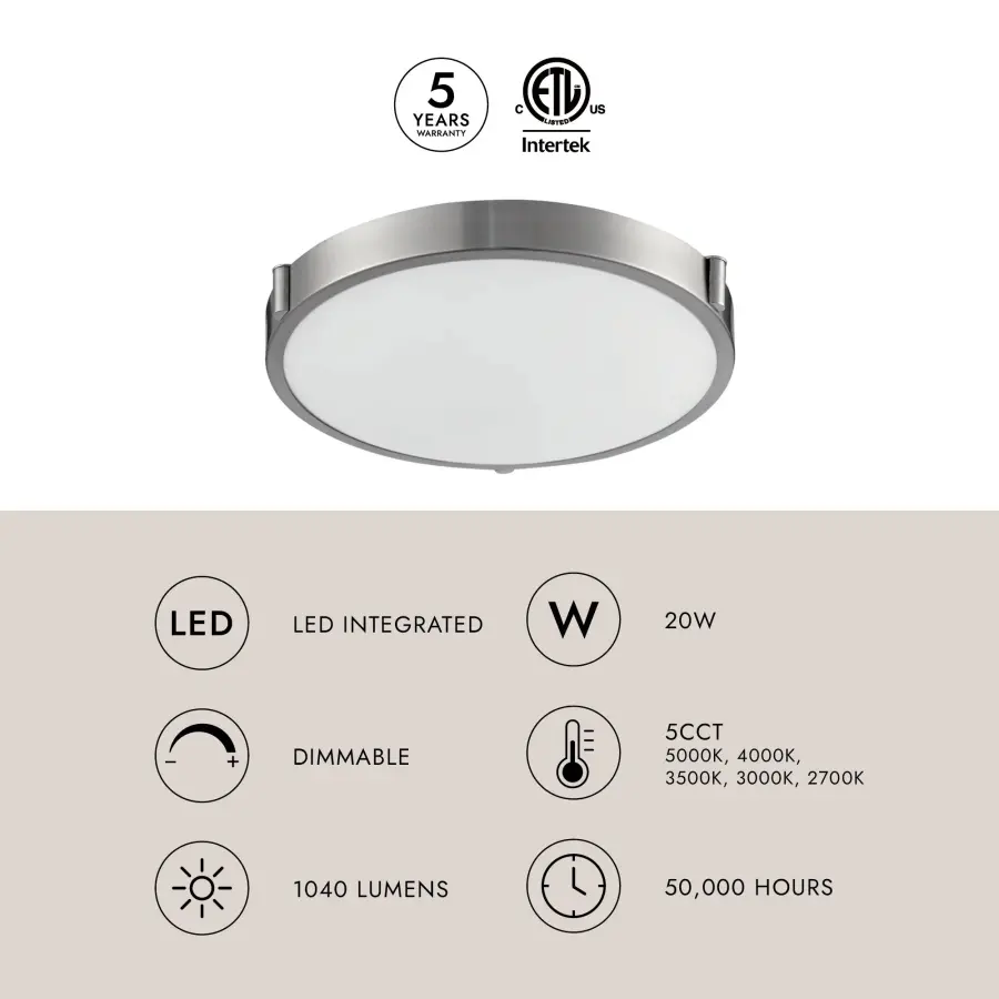 Floyd 13-Inch Flush Mount LED Ceiling Light - Image 10
