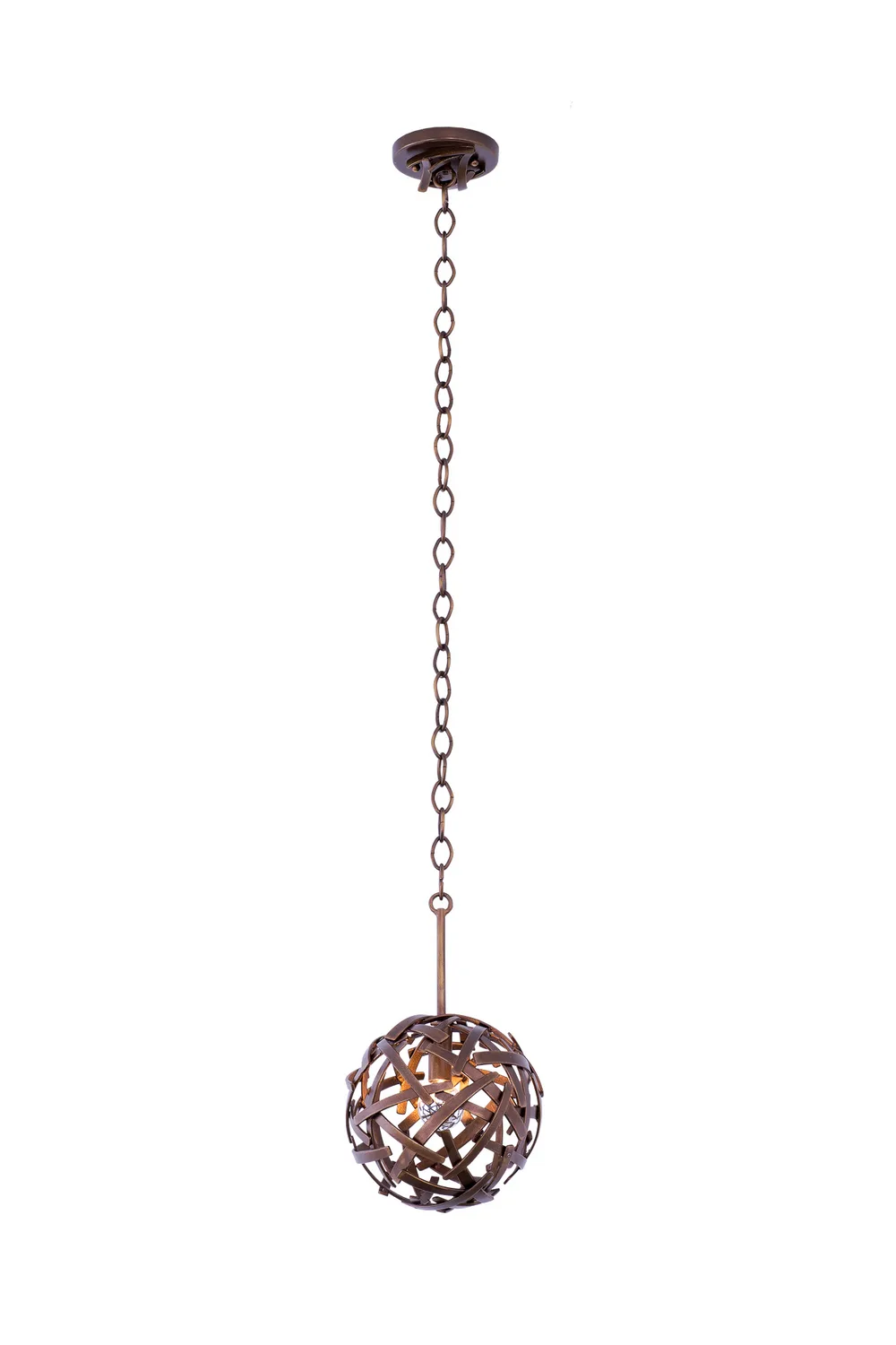 Ambassador One Light Mini Pendant in Copper Patina