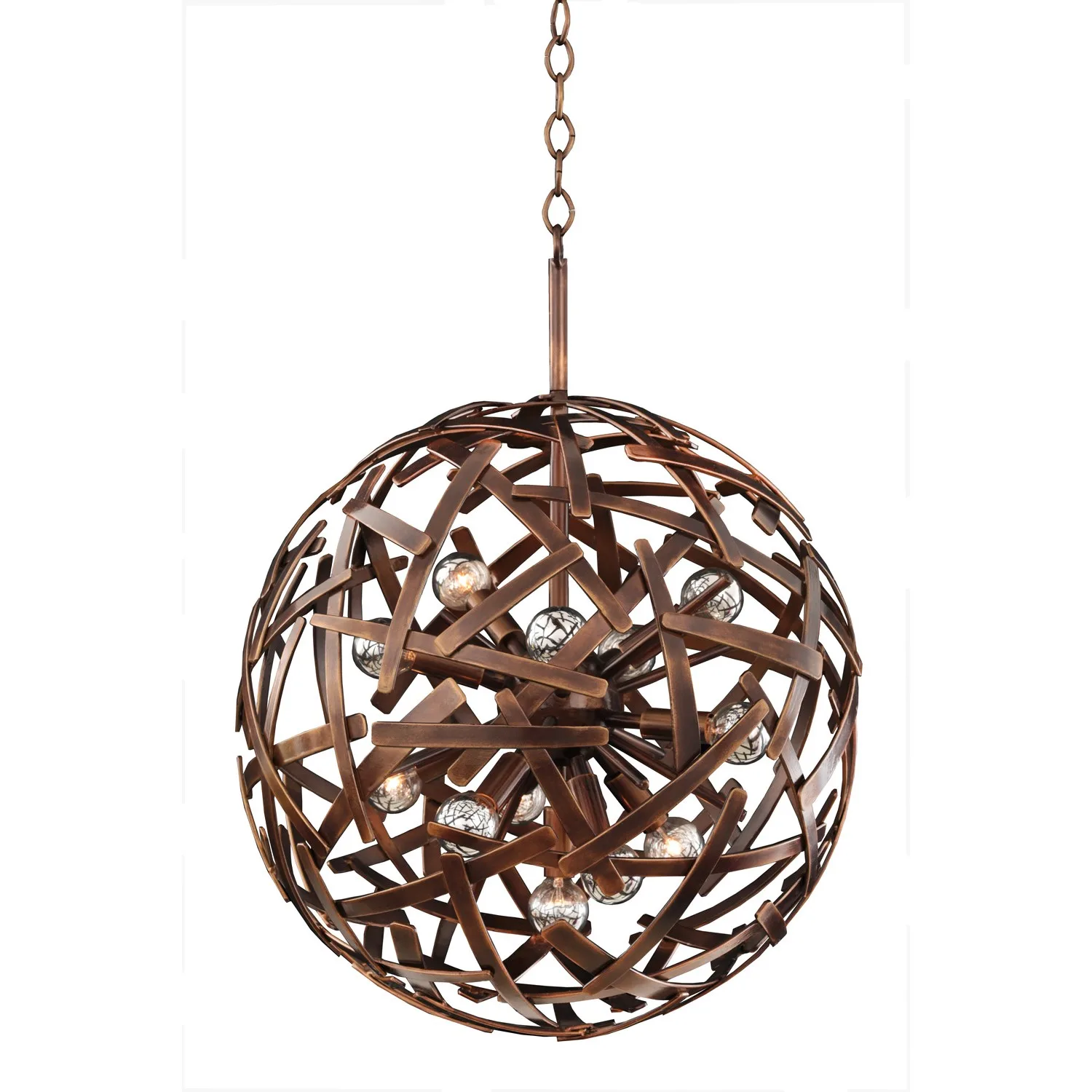Ambassador 12 Light Pendant in Copper Patina