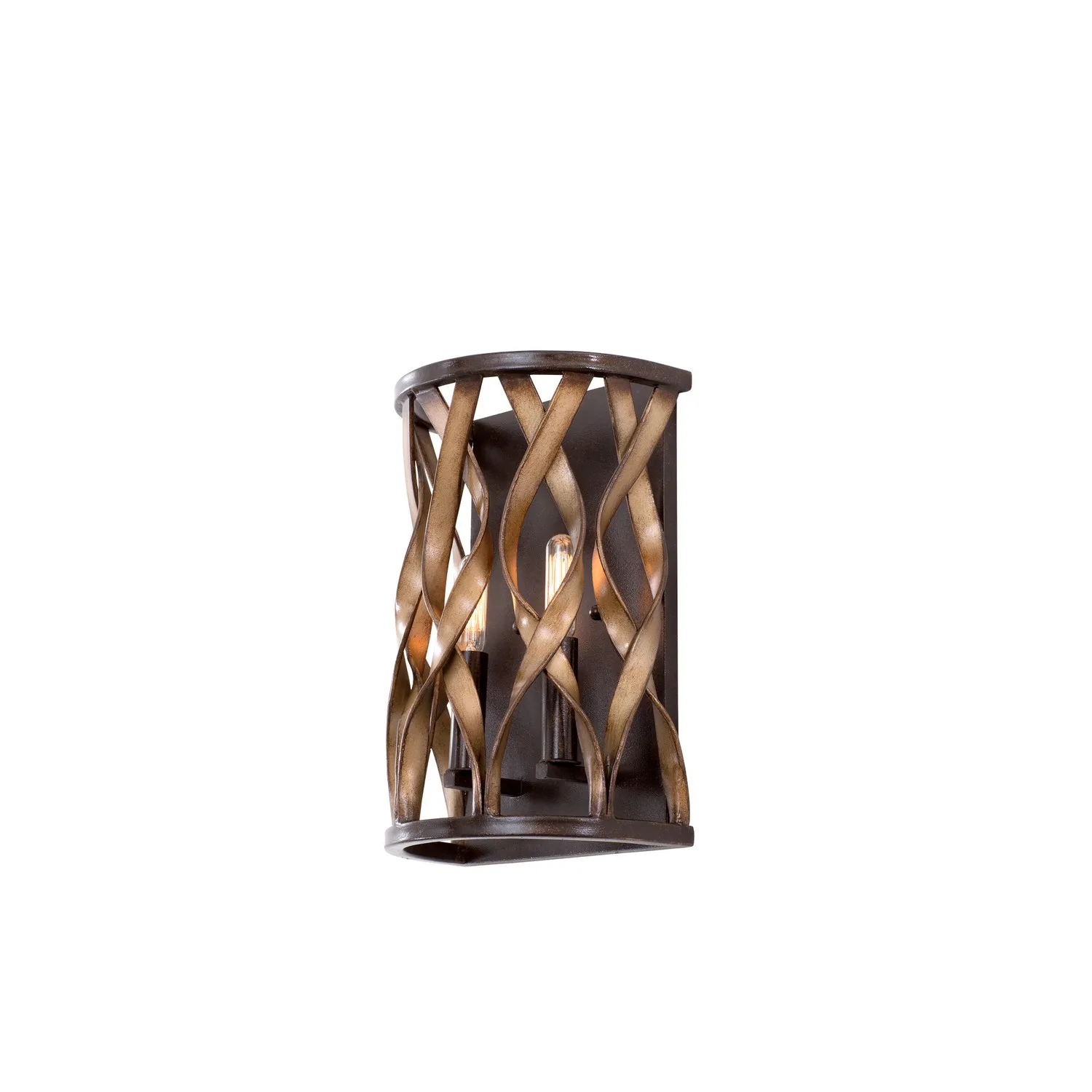 Soho Two Light Wall Sconce in Milk Chocolate
