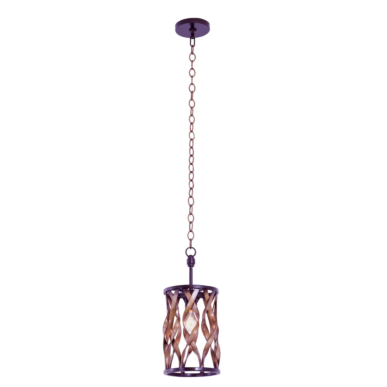 Soho One Light Mini Pendant in Milk Chocolate