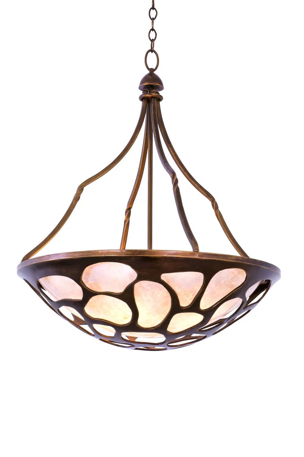 Gramercy Five Light Pendant in Copper Patina