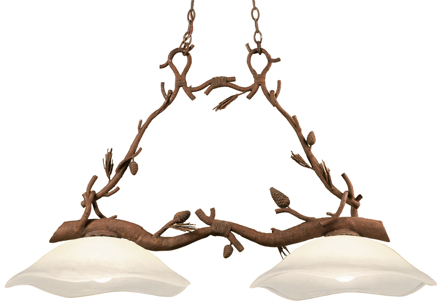 Ponderosa Two Light Island Pendant in Ponderosa