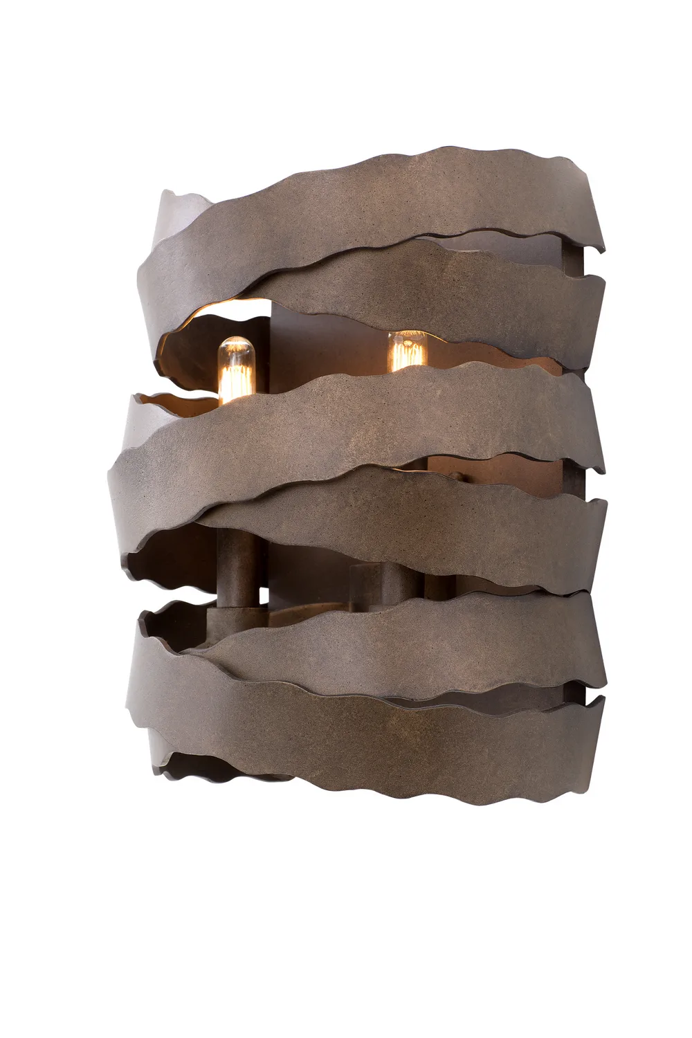 Fulton Two Light Wall Sconce in Brownstone