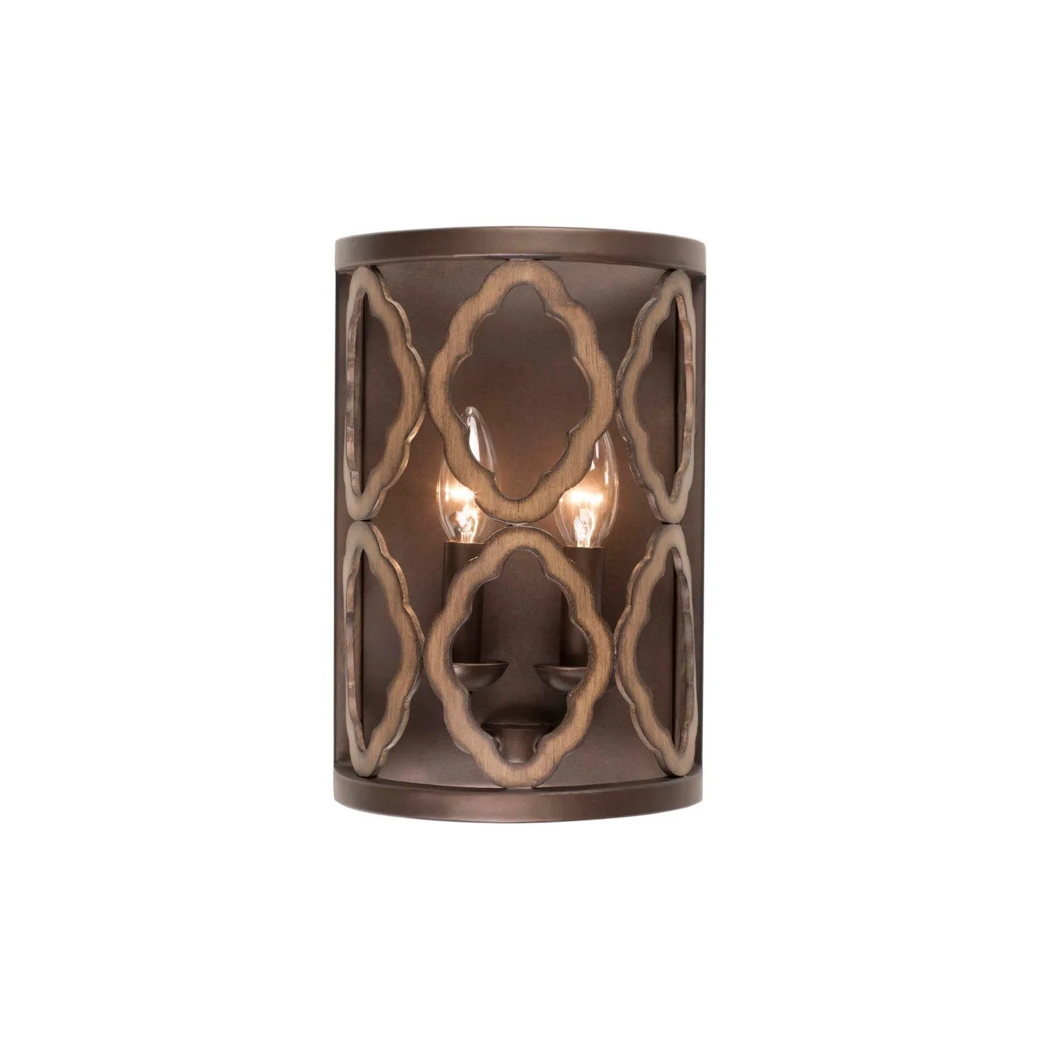 Whittaker Two Light Wall Sconce in Brownstone