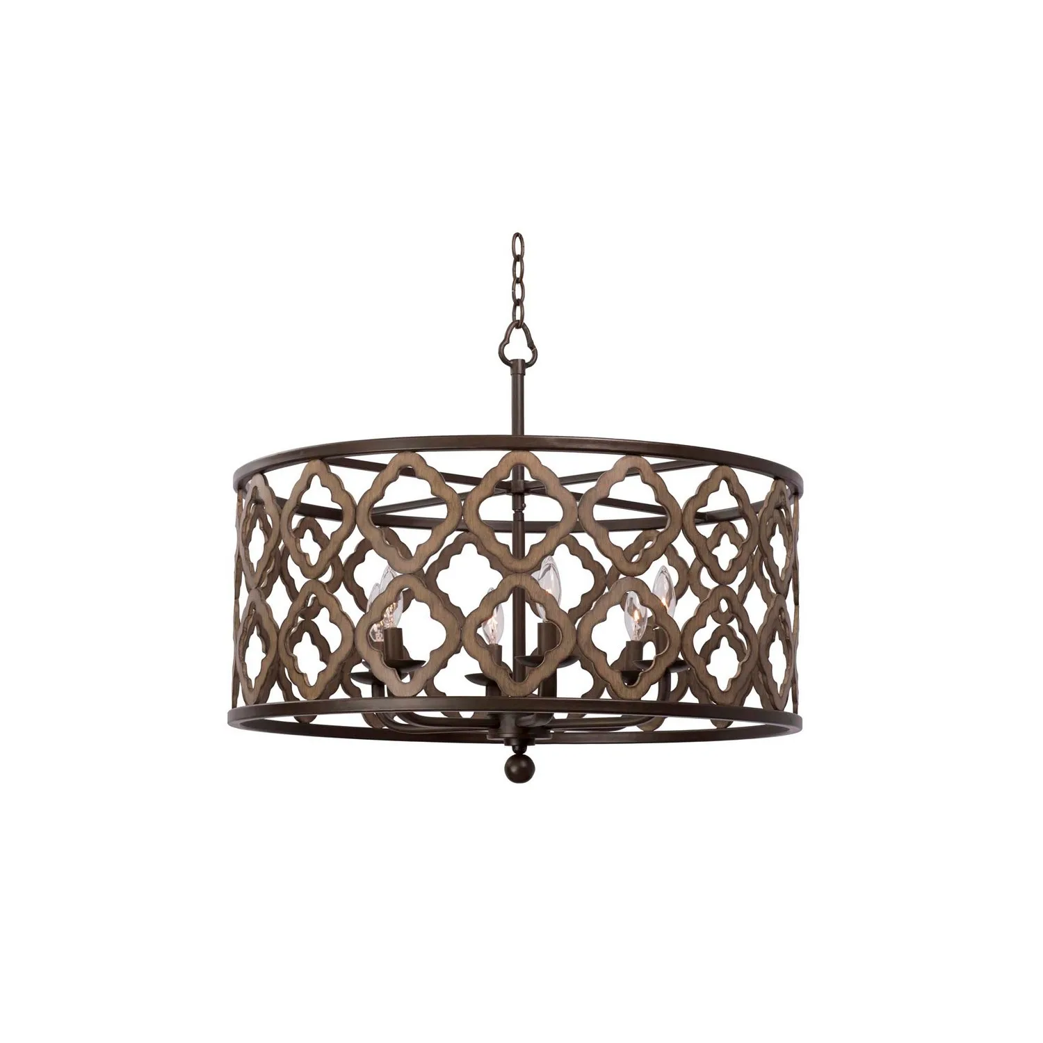 Whittaker Six Light Pendant in Brownstone