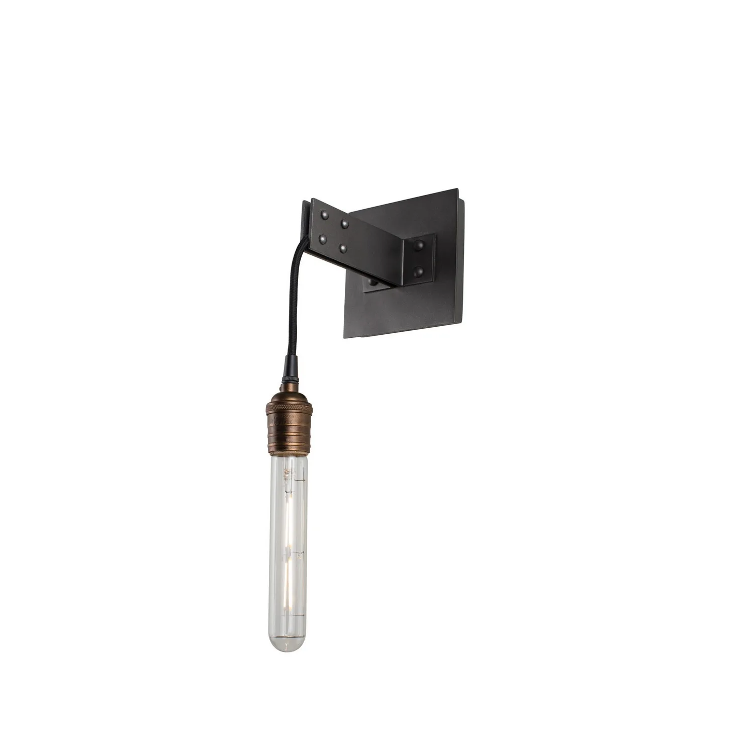 Stuyvesant One Light Wall Sconce in Matte Gun Metal