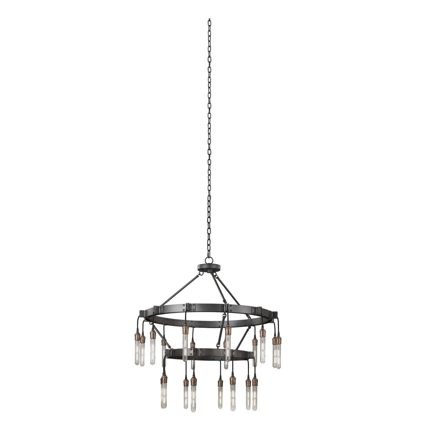 Stuyvesant 20 Light Chandelier in Matte Gun Metal