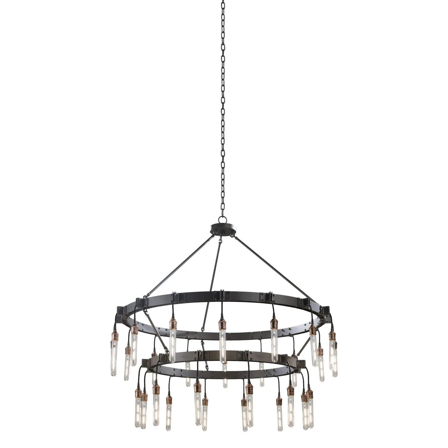 Stuyvesant 28 Light Chandelier in Matte Gun Metal