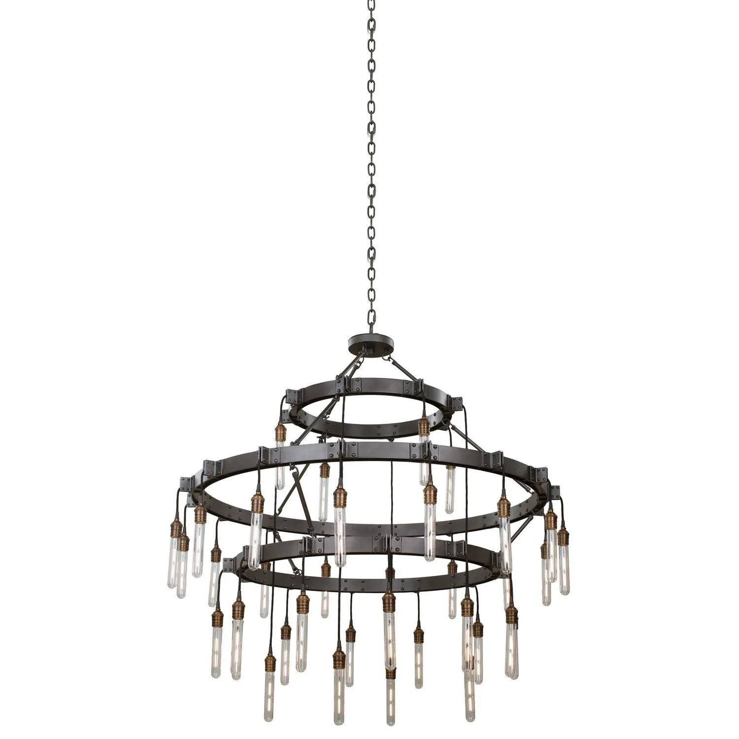 Stuyvesant 36 Light Chandelier in Matte Gun Metal