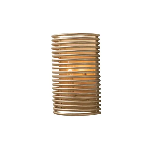 Modern Gold ring layers create a simple silhouette for a modern Transitional or Industrial look. Collection: Emery Rooms: Living Room, Bedroom, Family Room, Dining Room Finish: Modern Gold Width: 8.00" Height: 12.00" Weight: 6.00 lb Extension from Wall: 5.00" Wire: 6" Mounting Height: 6.00" Canopy: 7"x1"x12" Number of Bulbs: 1 Maximum Wattage: 60.00 W Bulb Type: E-12 Bulb Base: E12 Candelabra Dimmable Voltage: 120.00 V Material: Steel Country of Origin: Phillipines Safety Listing: cETL Safety Rating: Dry