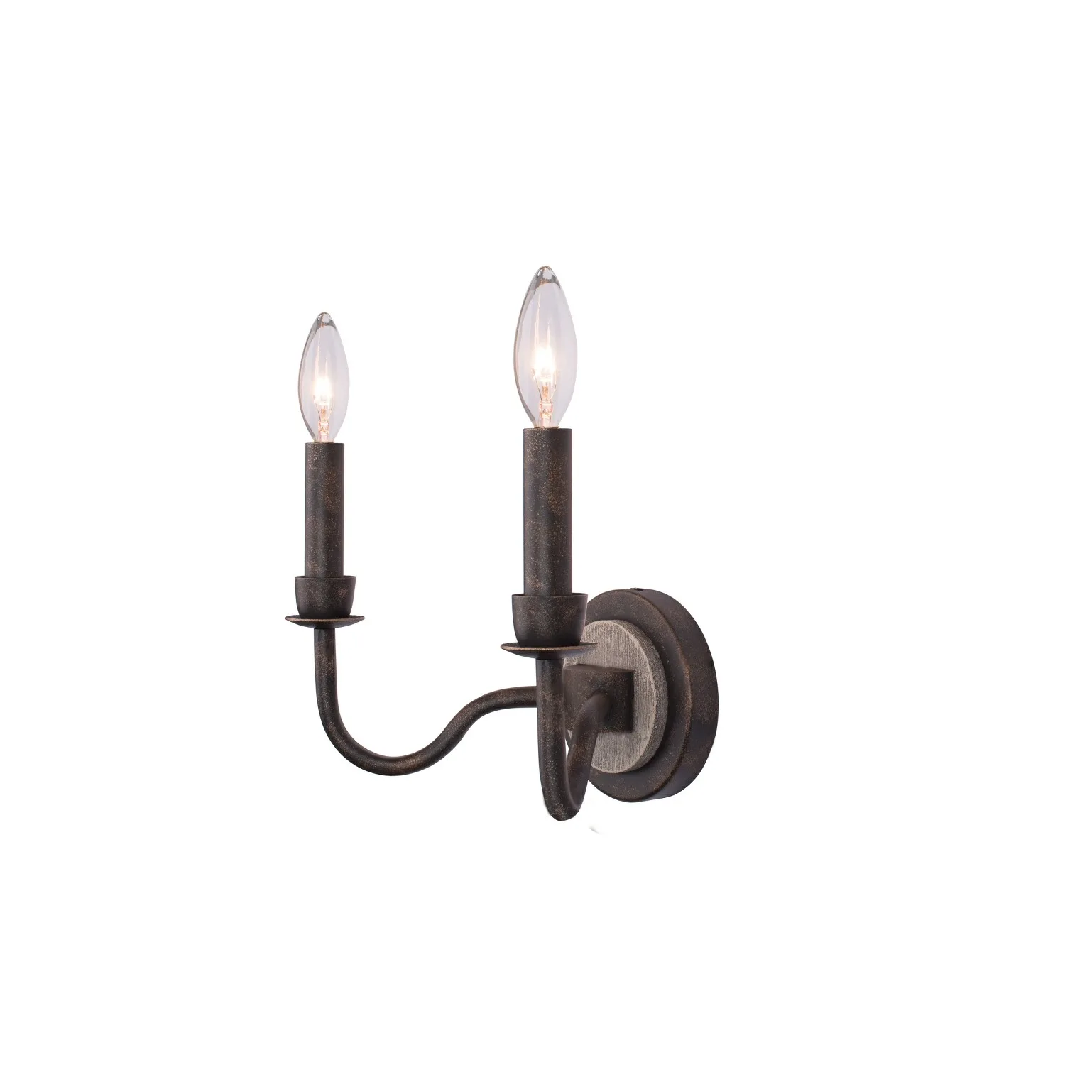 Harper Two Light Wall Bracket in Florence Gold