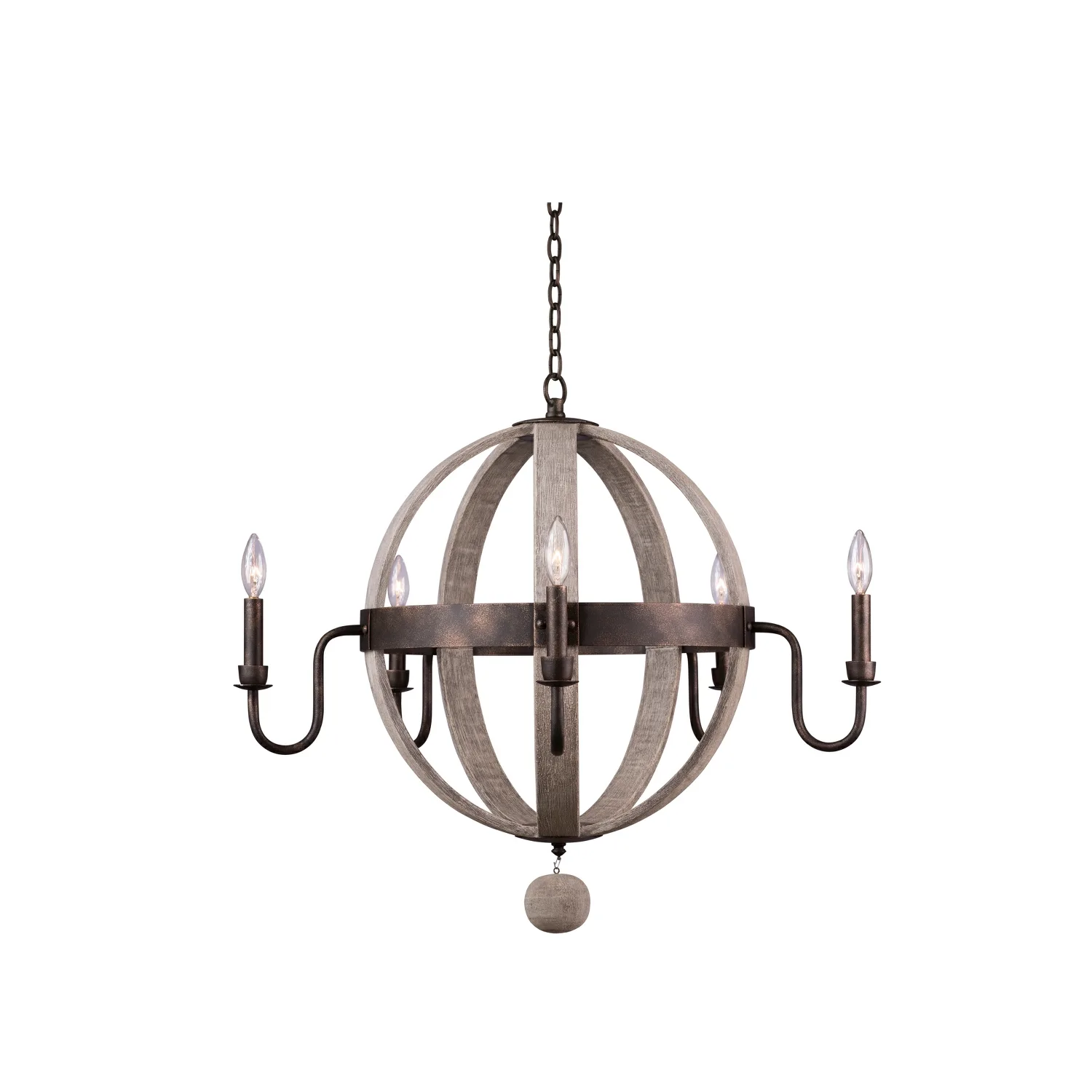 Harper Five Light Chandelier in Florence Gold