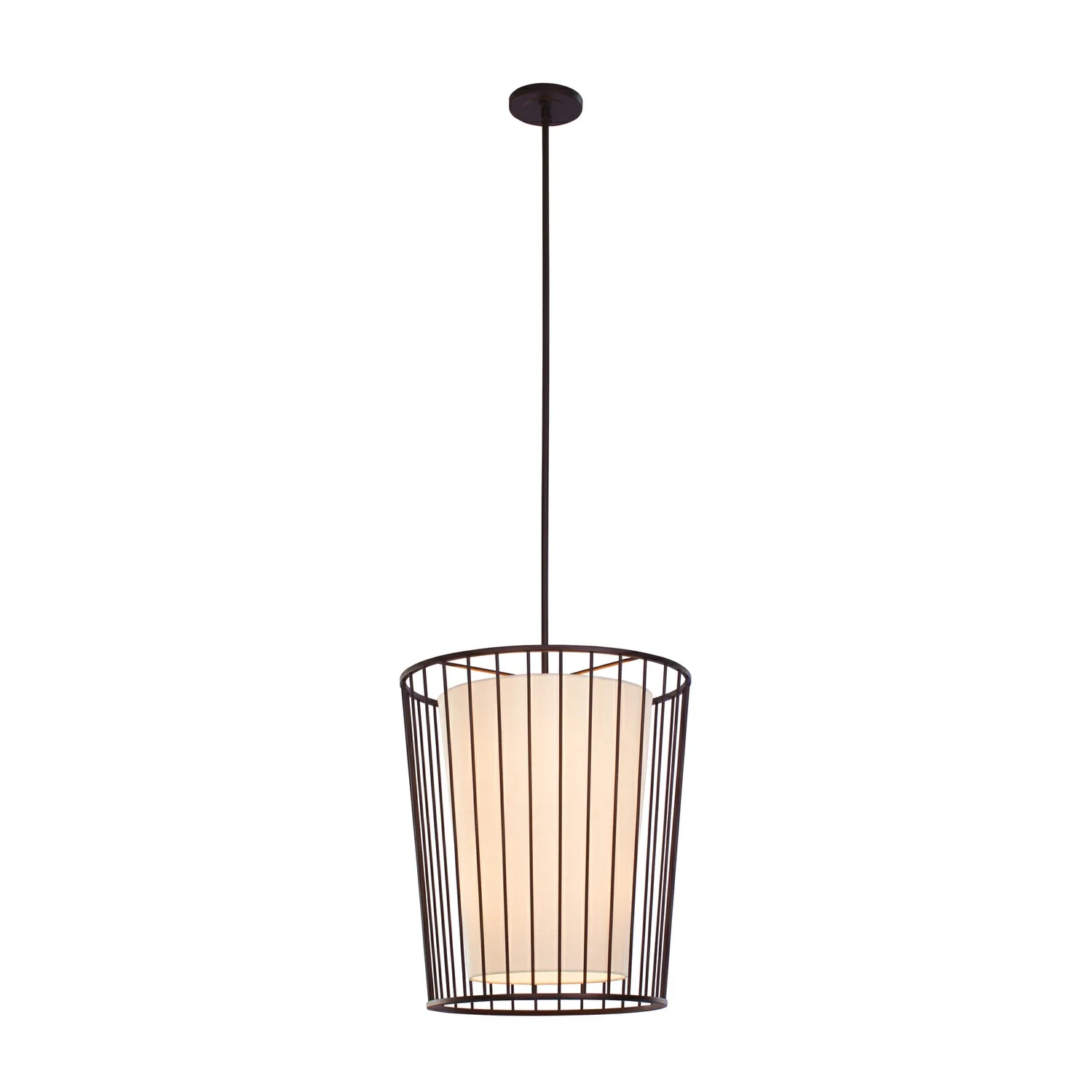 Pacifica Six Light Foyer Pendant in Bronze