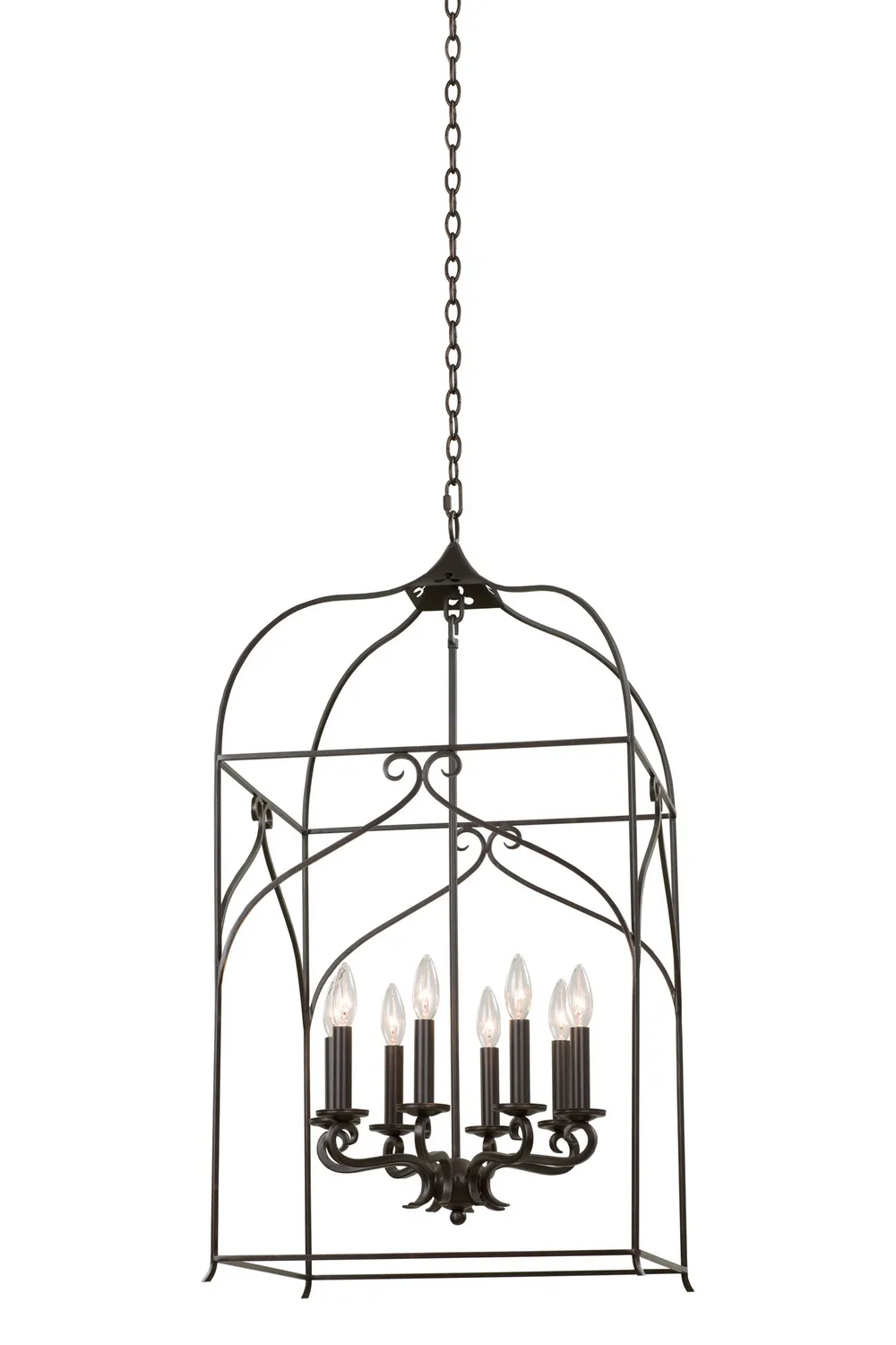 Somers Eight Light Pendant in Heirloom Bronze