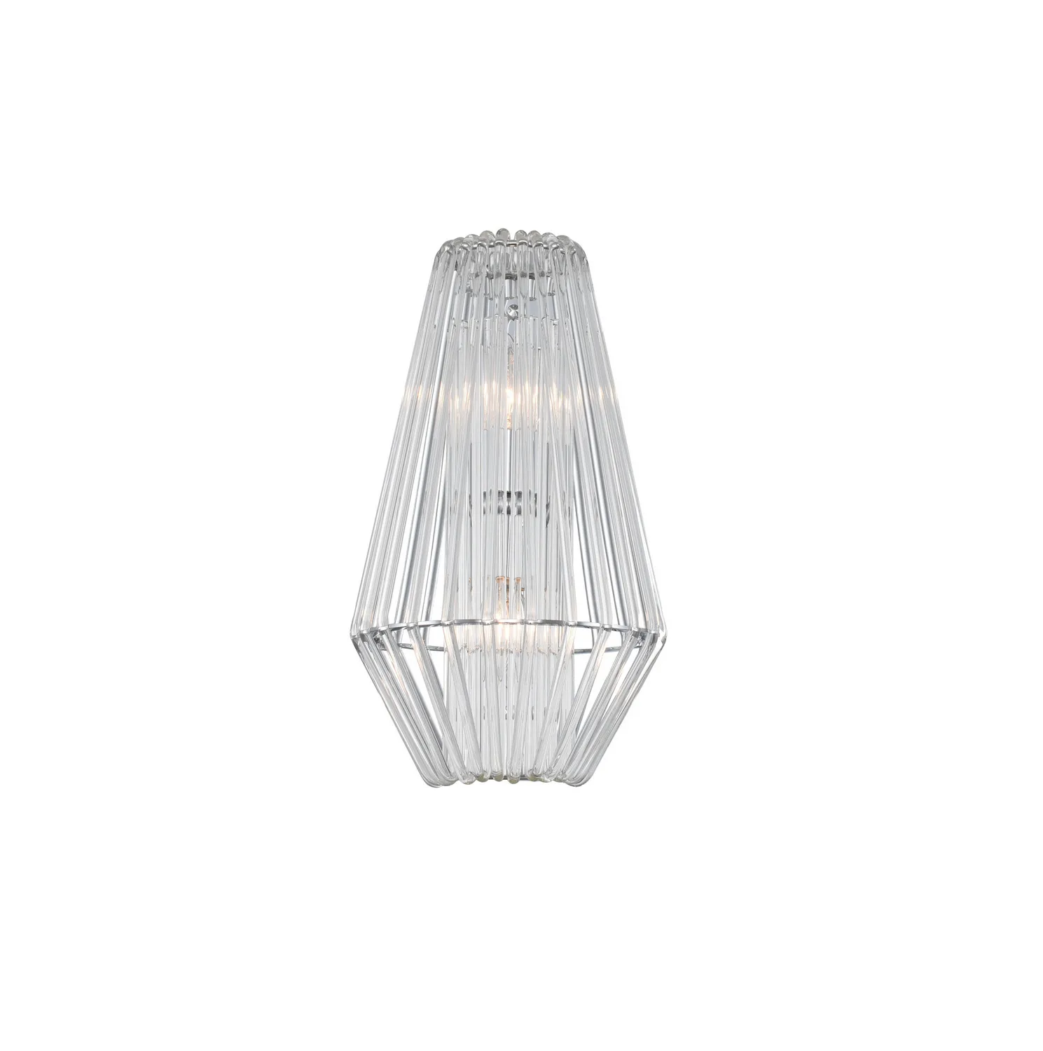 Taza Two Light Wall Sconce in Chrome