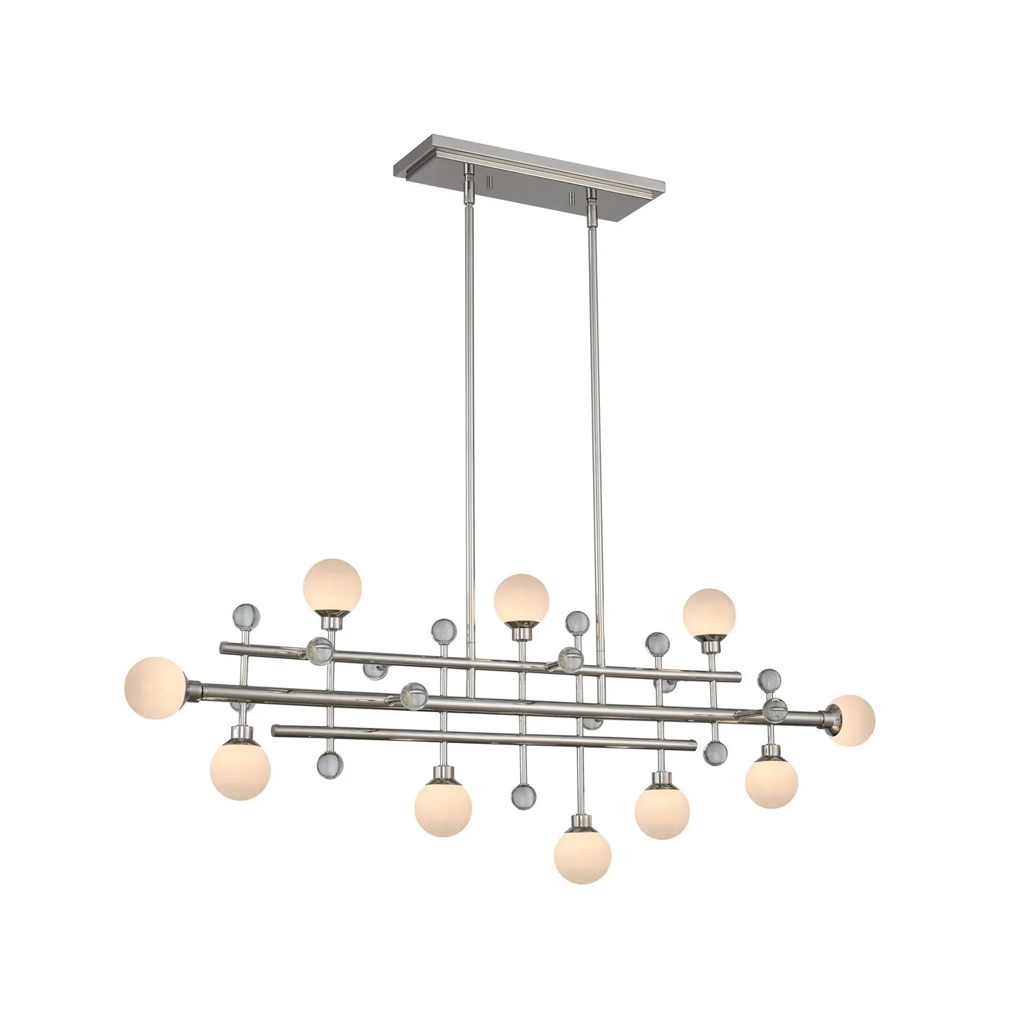 Mercer LED Island Pendant in Polished Nickel
