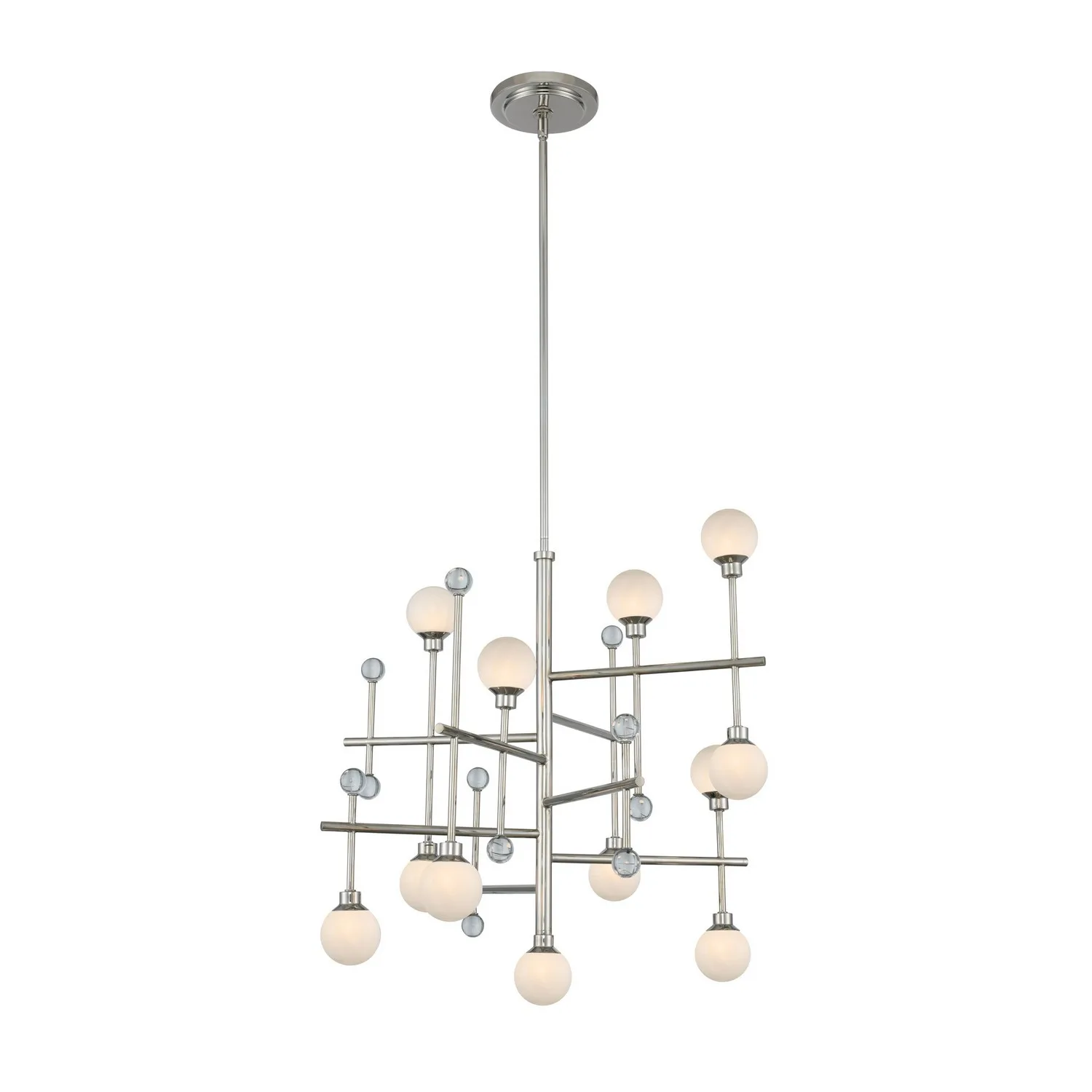 Mercer LED Chandelier in Polished Nickel