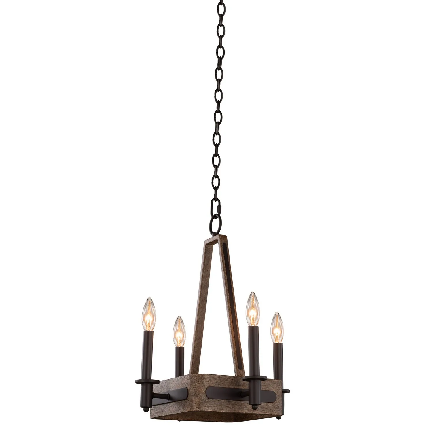 Duluth Four Light Chandelier in Satin Bronze