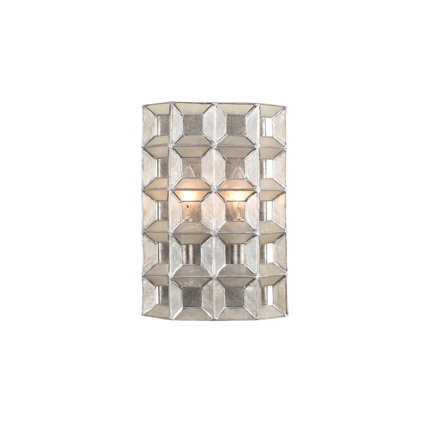 Prado Two Light Wall Sconce in Oxidized Silver Leaf