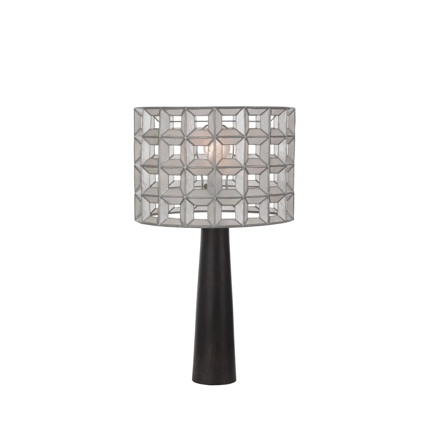 Prado One Light Table Lamp in Oxidized Silver Leaf