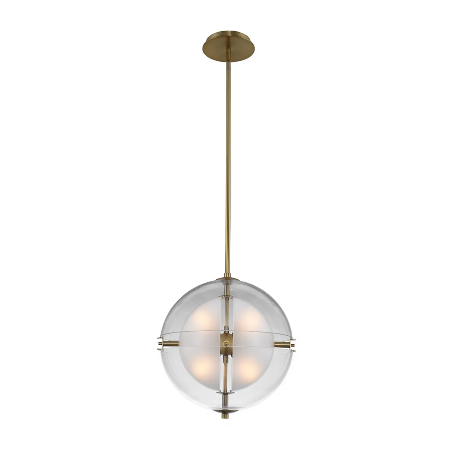 Sussex LED Pendant in Winter Brass