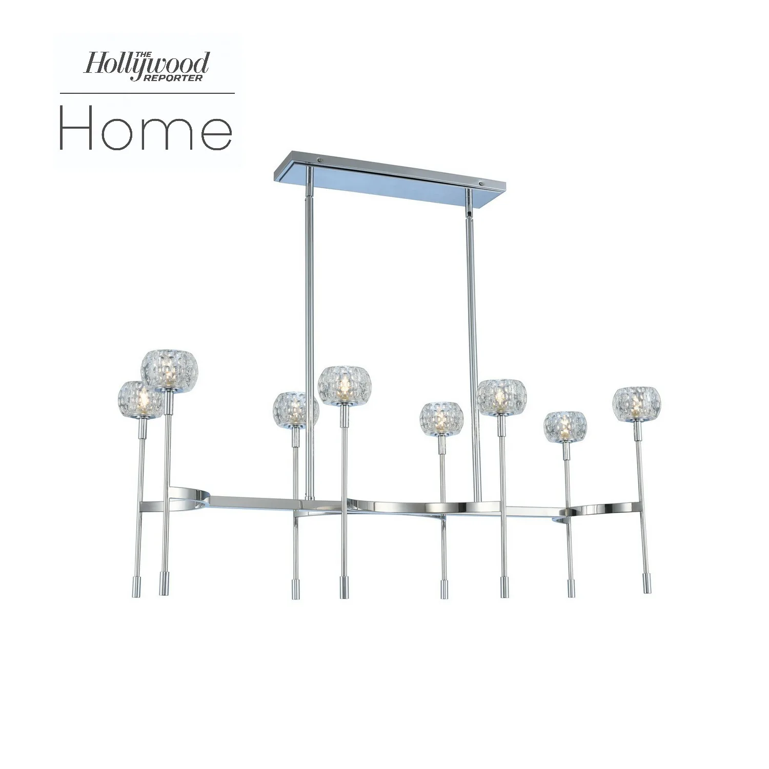 Mae LED Island Pendant in Chrome