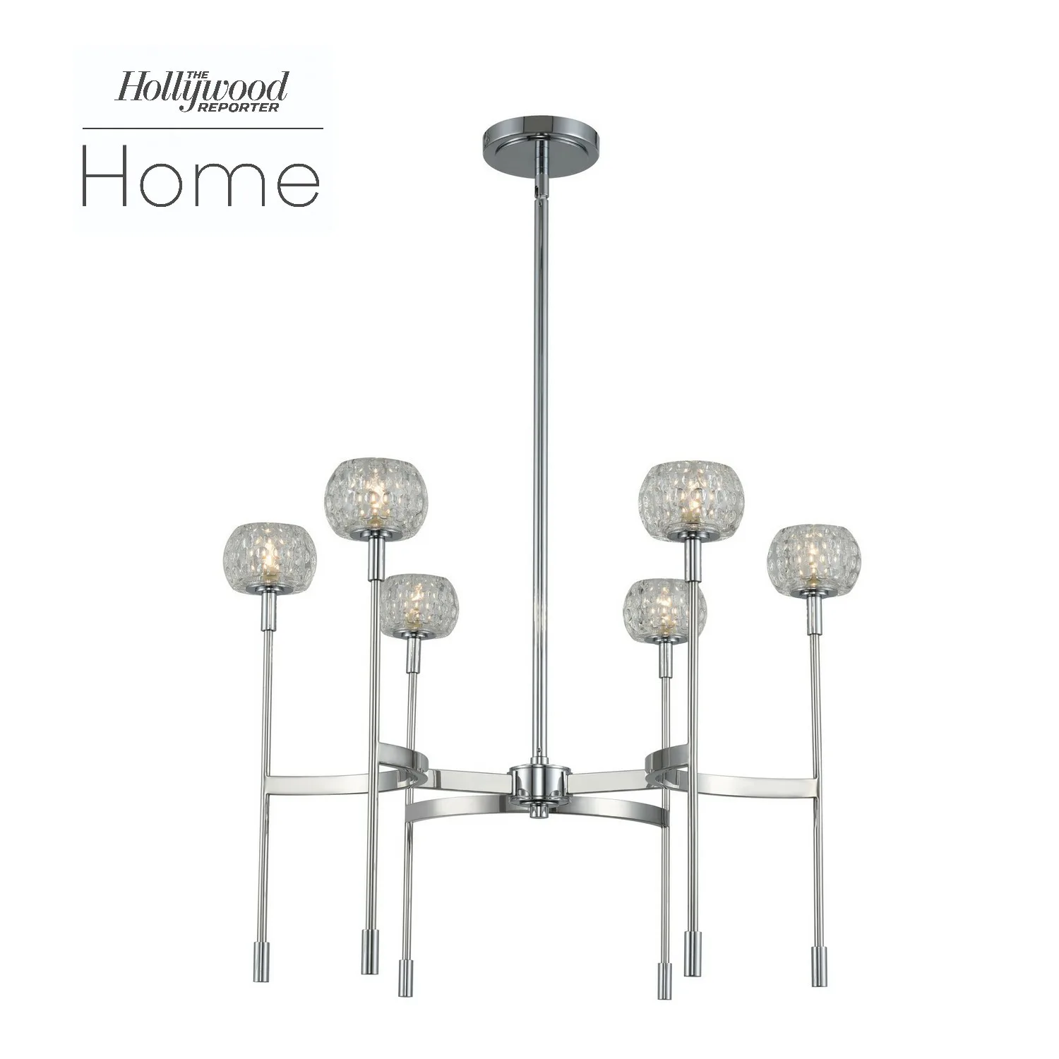 Mae LED Chandelier in Chrome