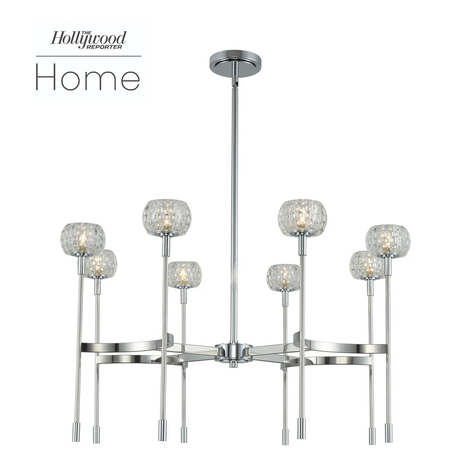 Mae LED Chandelier in Chrome