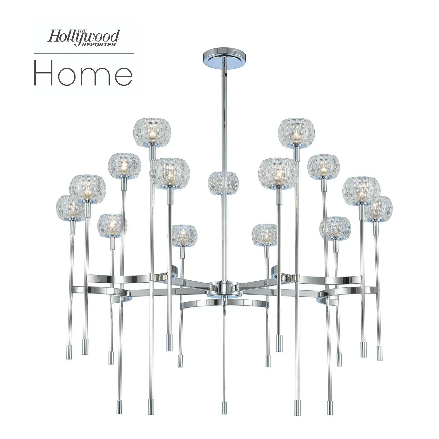 Mae LED Chandelier in Chrome