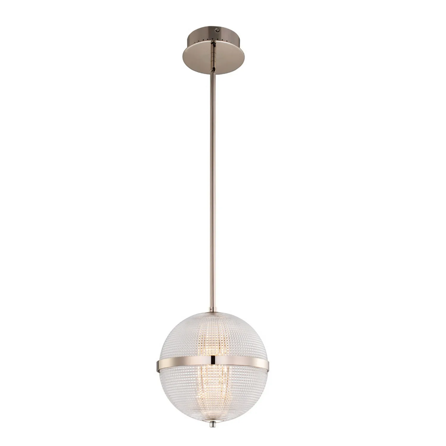 Portland LED Mini Pendant in Polished Nickel