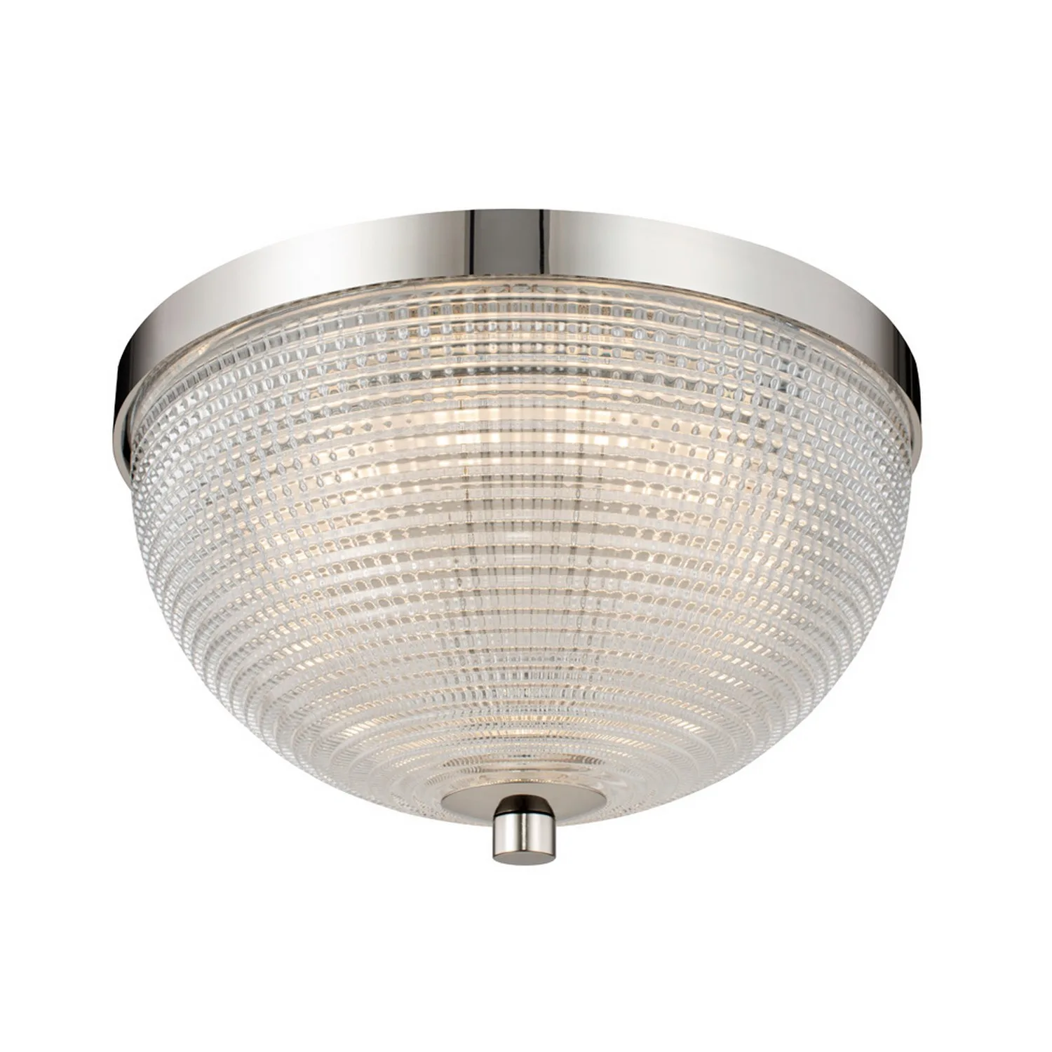 Portland LED Flush Mount in Polished Nickel
