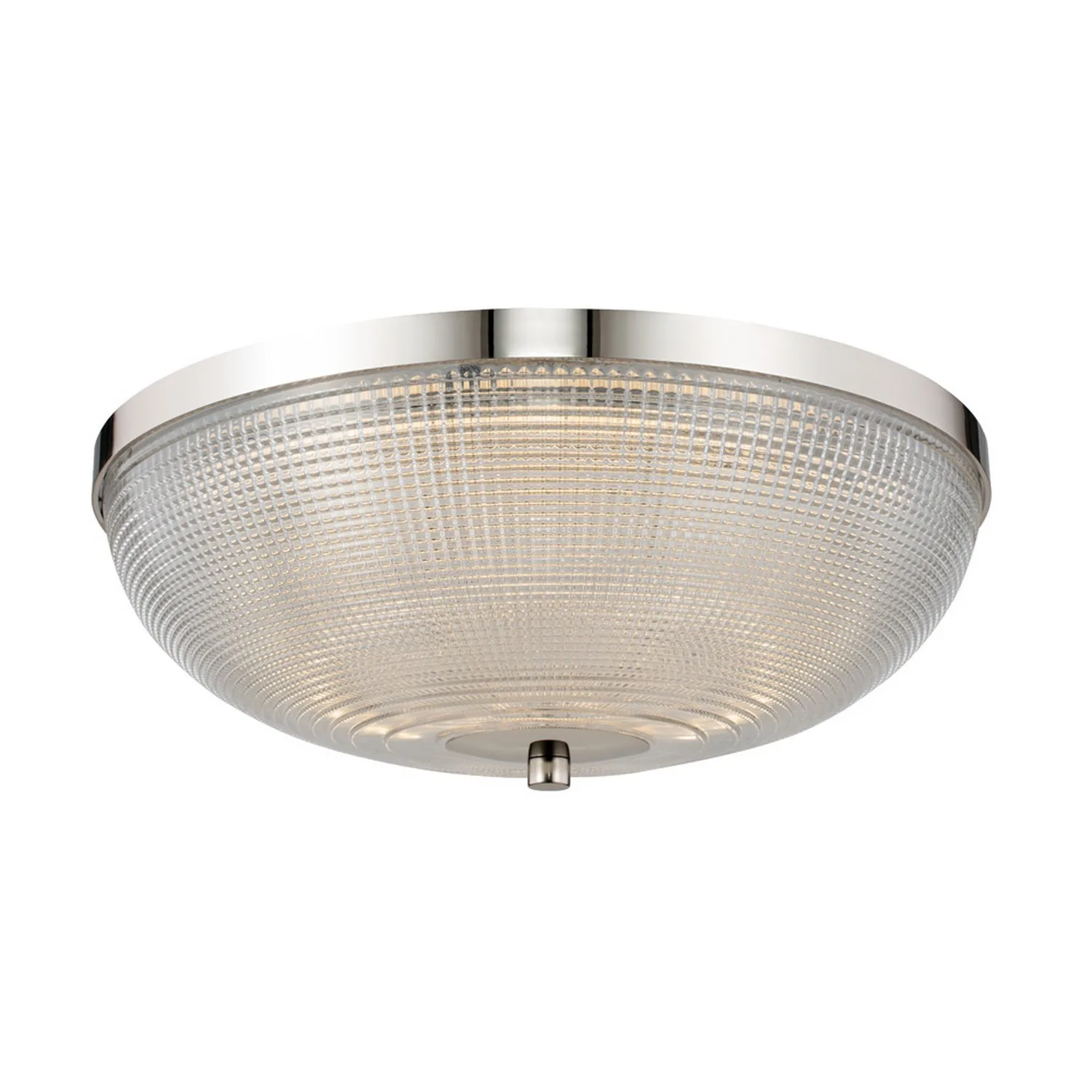 Portland LED Flush Mount in Polished Nickel