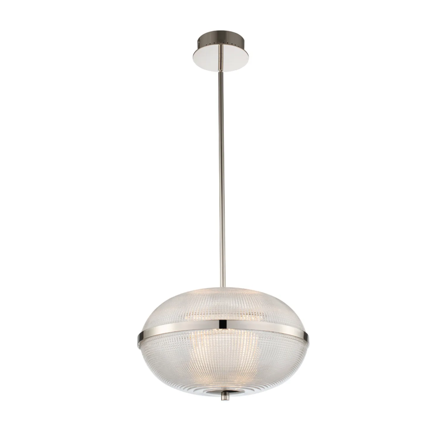 Portland LED Pendant in Polished Nickel