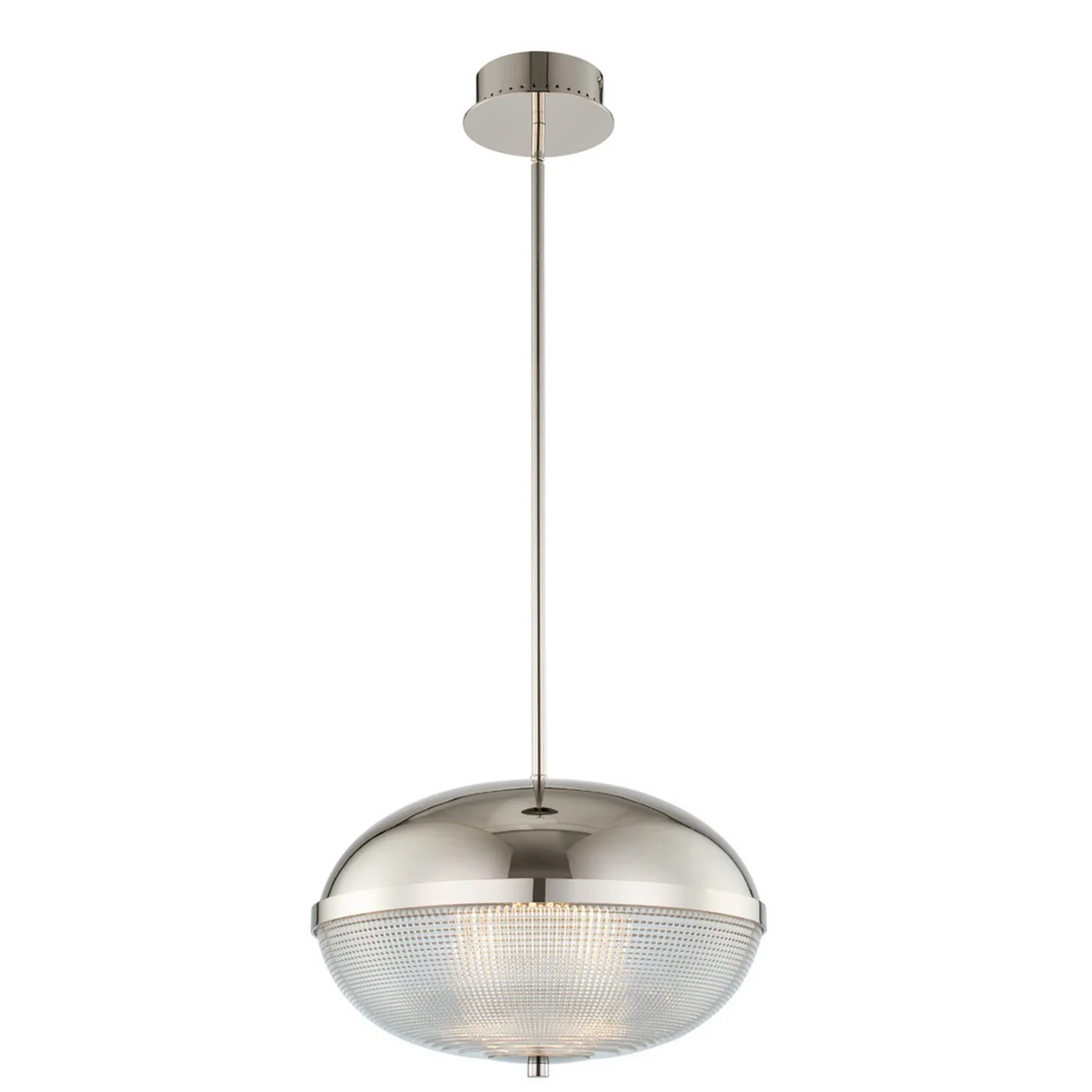 Portland LED Pendant in Polished Nickel