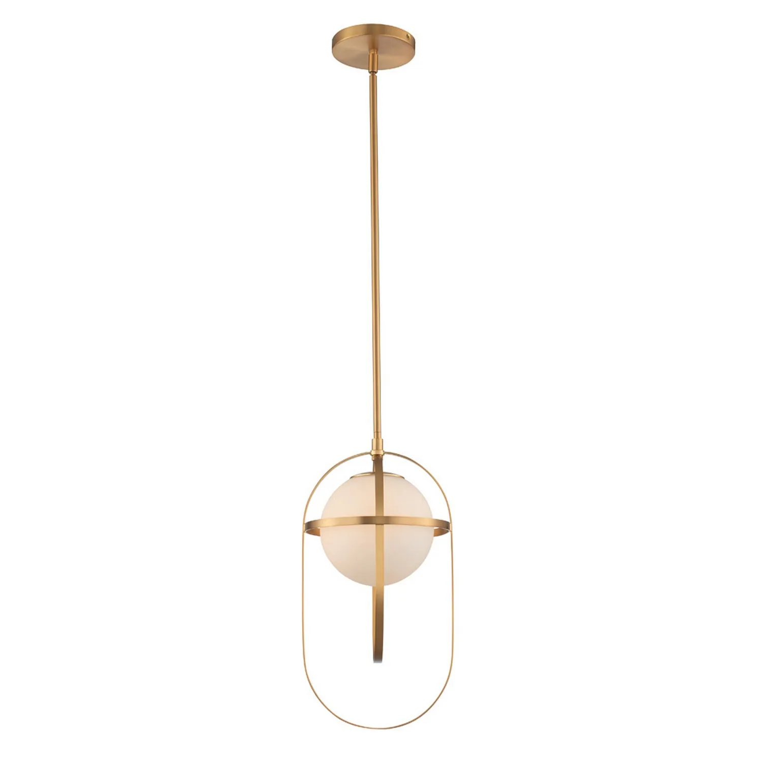 Lennox One Light Mini Pendant in New Brass