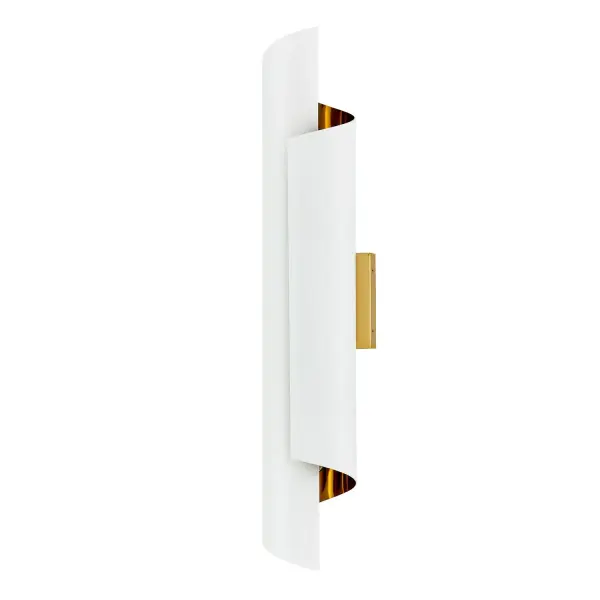 The Piaga collection is a simple cylindrical fold of rich color illuminated by a bold polished brass interior for a statement stand alone or a perfect pair. Collection: Piaga Rooms: Hallway, Entryway Finish: Matte White and Polished Brass Width: 4.00" Height: 24.00" Length: 6.50" Weight: 6.00 lb Extension from Wall: 6.50" Wire: 7" Mounting Height: 12.00" Canopy: 3.75"x3.75"x3.75" Number of Bulbs: 2 Maximum Wattage: 40.00 W Bulb Type: E12 Bulb Base: E12 Candelabra Dimmable Voltage: 120.00 V Material: Stainless Steel Country of Origin: China Safety Listing: UL-cUL Safety Rating: Dry