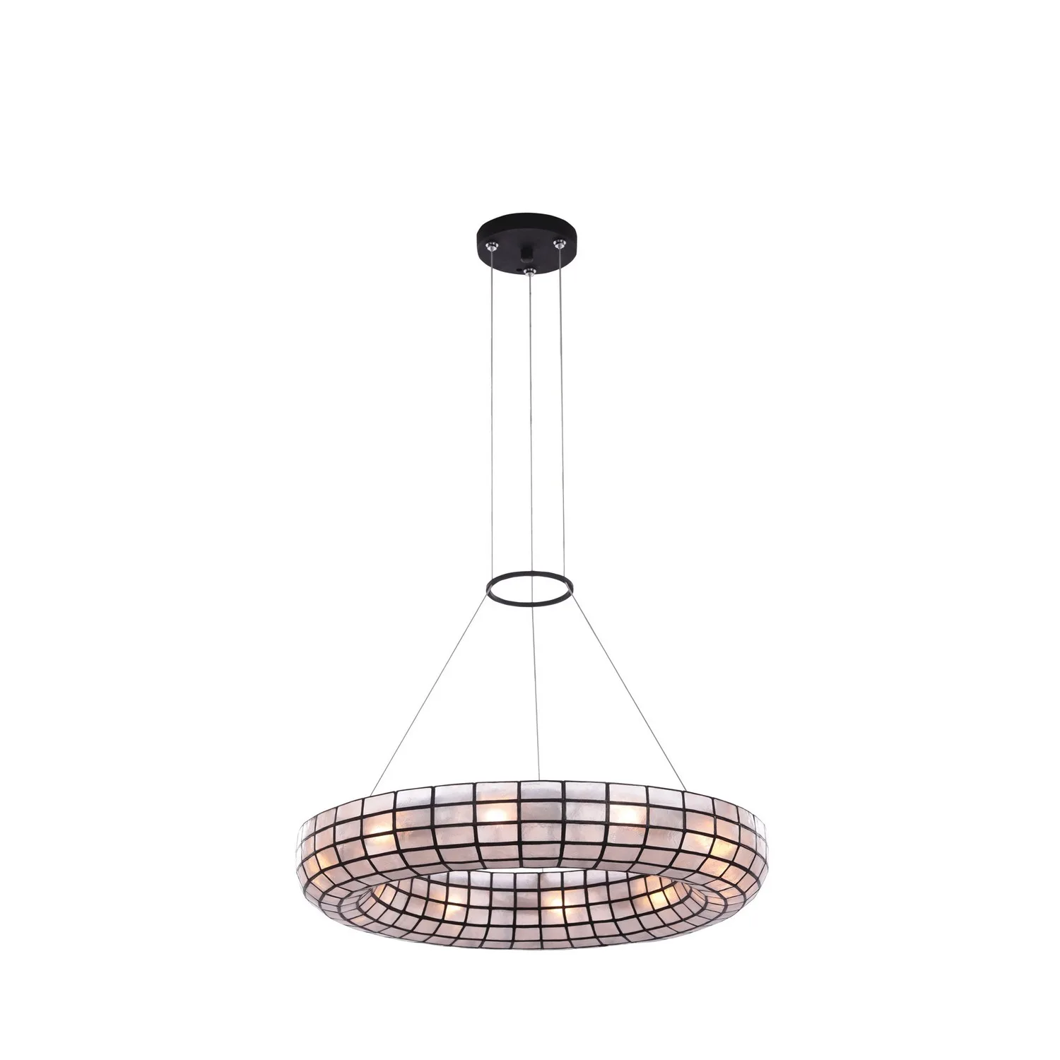 Sanibel Ten Light Pendant in Matte Black